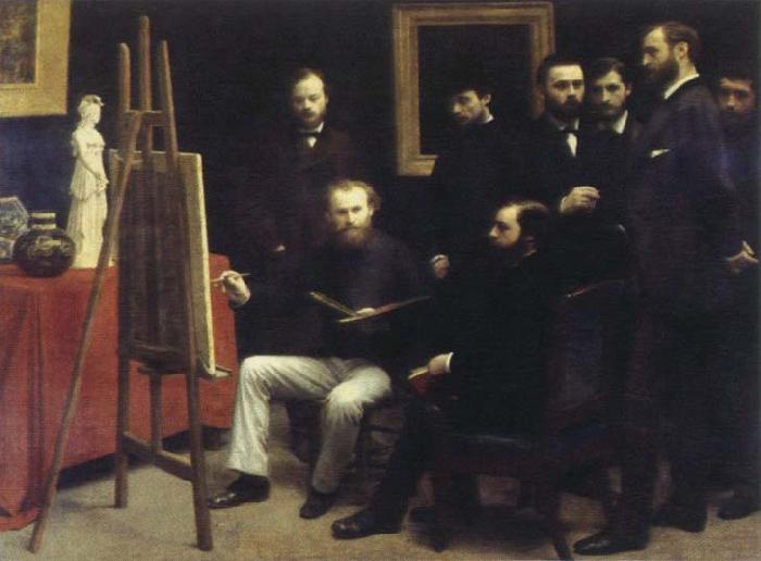Henri Fantin-Latour studio at batignolles oil painting picture